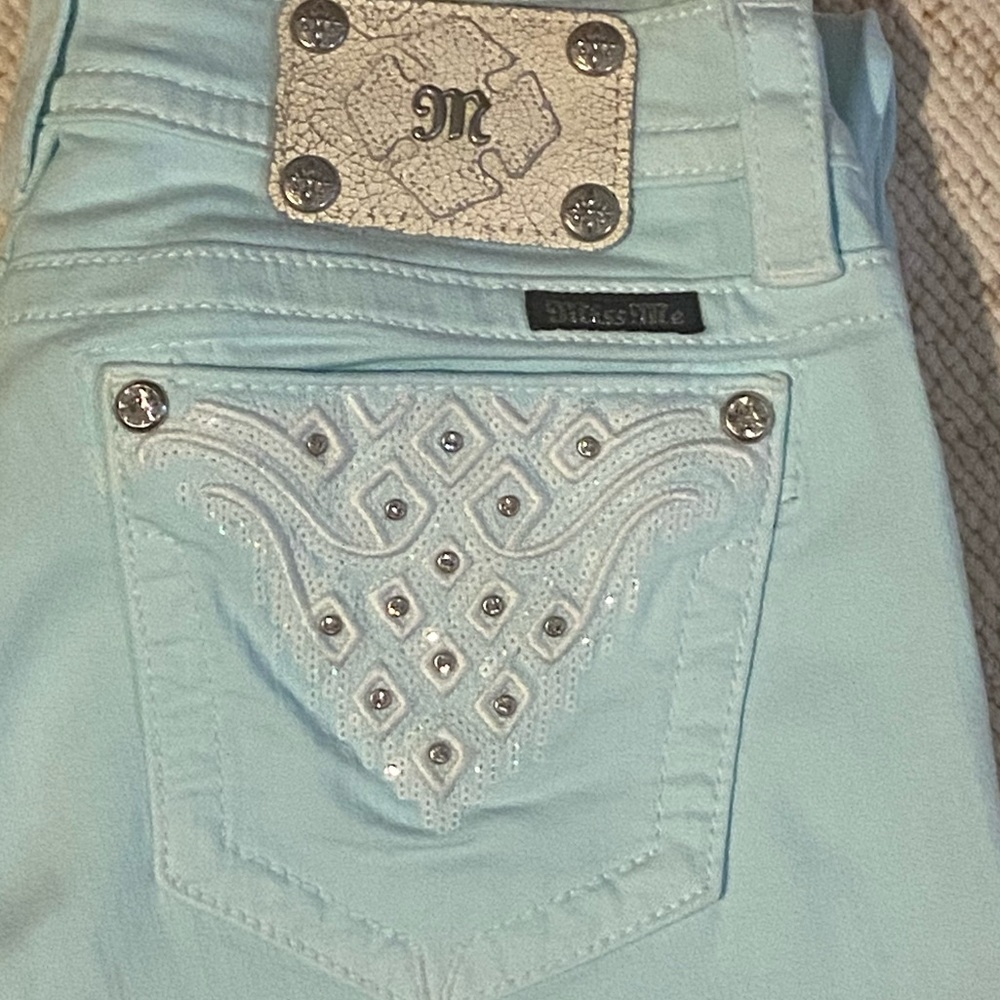 Miss Me Light Blue Signature Skinny Jeans
